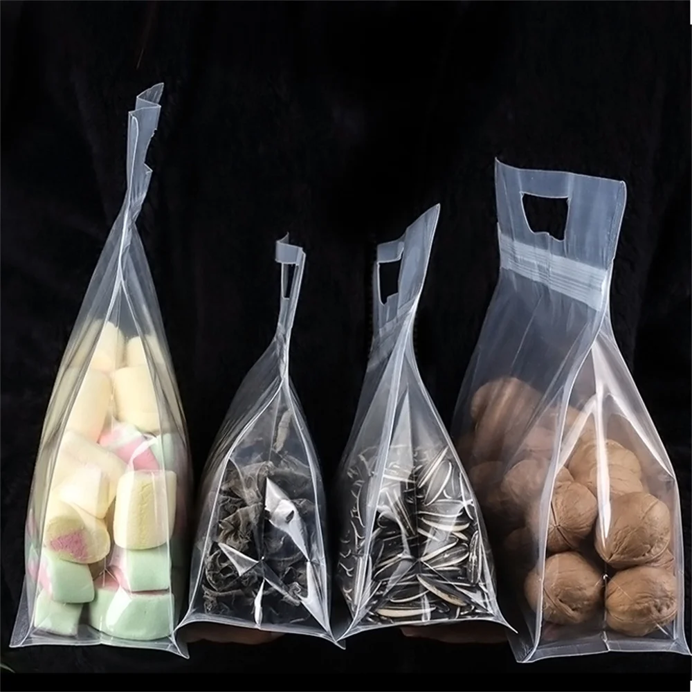 

Восьмиугольный герметичный упаковочный пакет, легко рвется, многоразовый пищевой пакет Peva, горизонтальный дизайн ручки, пищевой пакет, герметичный пакет