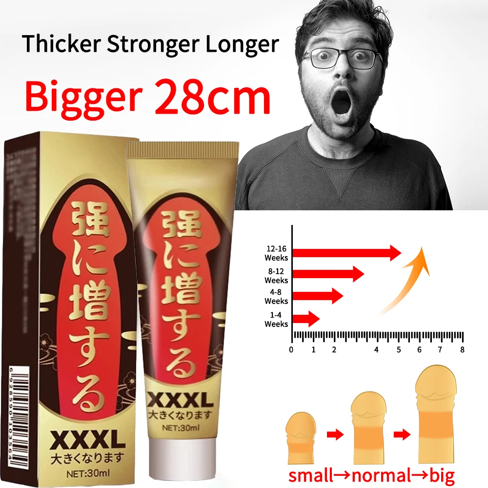 Three Scouts Big Dick Penis Enlargement Cream Sex Gel 30ml Increase Size Men Delay Erection cream for Male Growth  Adult Product