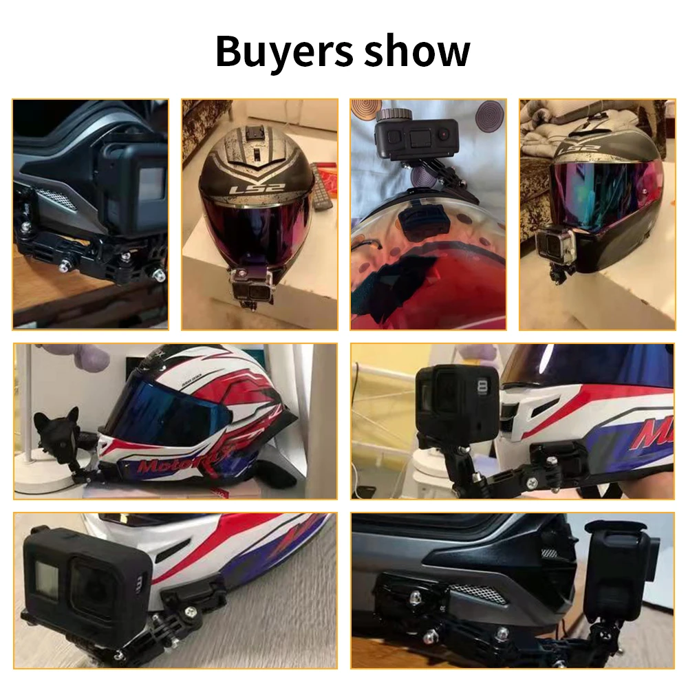 HONGDAK на шлем для спортивной камеры подборочный кронштейн GoPro Hero10 9 8 7 6 SJCAM