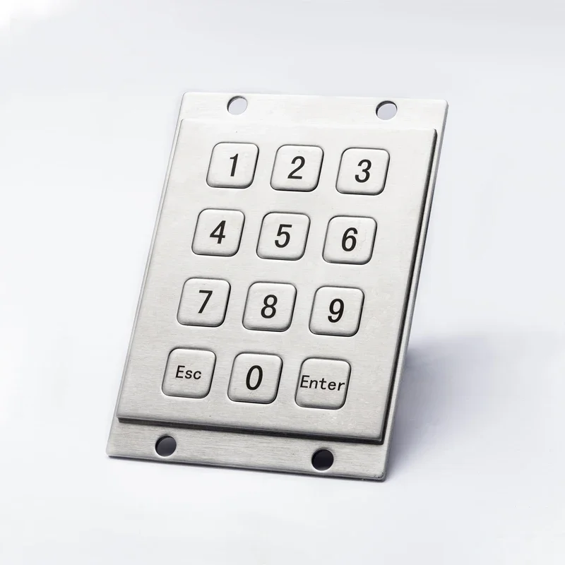 LIN плоские клавиши промышленные 12-клавишные цифровые металлические клавиатуры