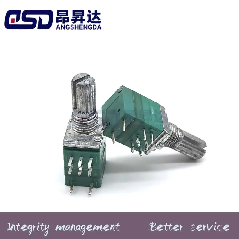 100 шт. RV097NS 50K 10K 100K 20K 500K 1K 5K потенциометр B1K B5K B50K B10K B100K B20K B500K 8-контактный вал 15 мм