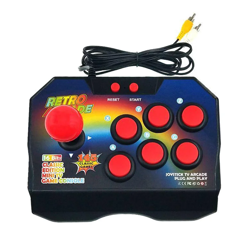 

Retro Arcade Games Joystick Built in 145 Games Plug to TV and Play Home Gaming Entertainment Game Console