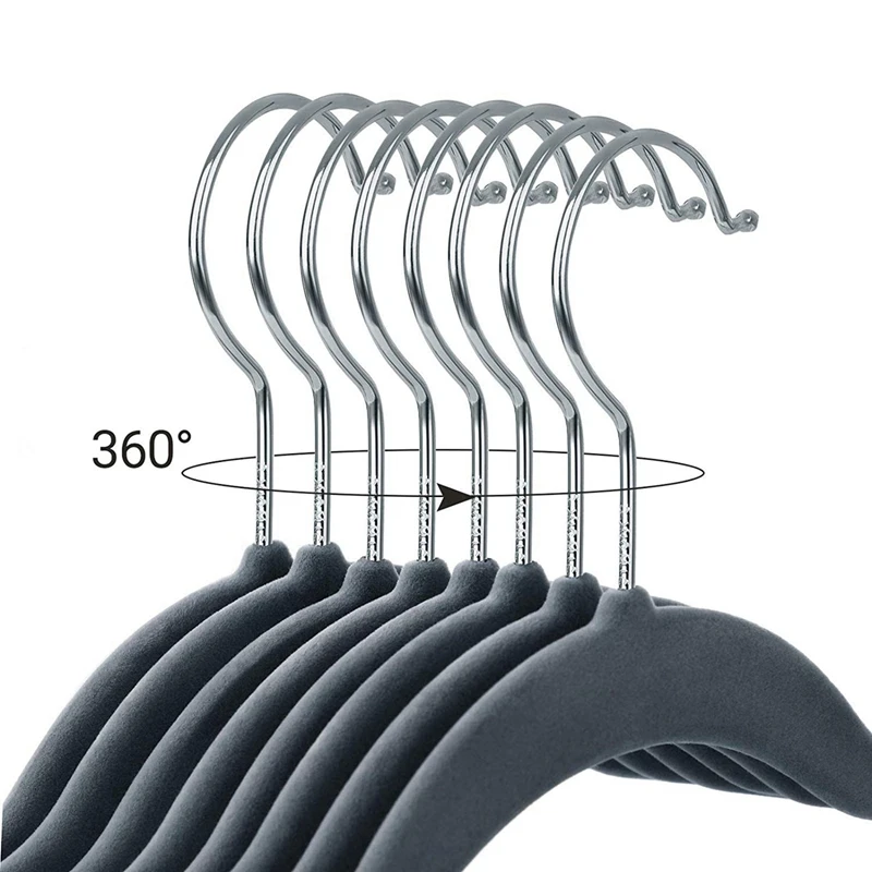 

10X Rose Gold Pants Skirt Bottom Hanger With Clip & Pack Of 12 Flocking Trouser Hangers Light Grey