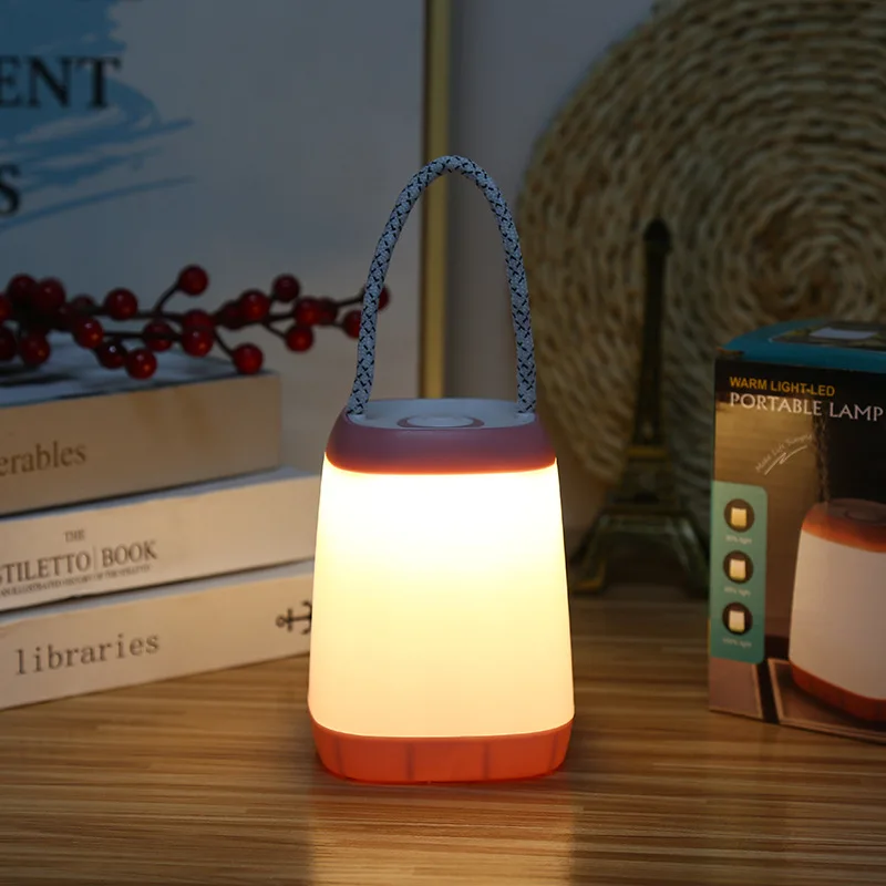 Night Light Bedroom Table Lamp LED Lantern Lights Portable Camping Lantern Rechargeable USB Exterior Garden Lamps Outdoor Lights