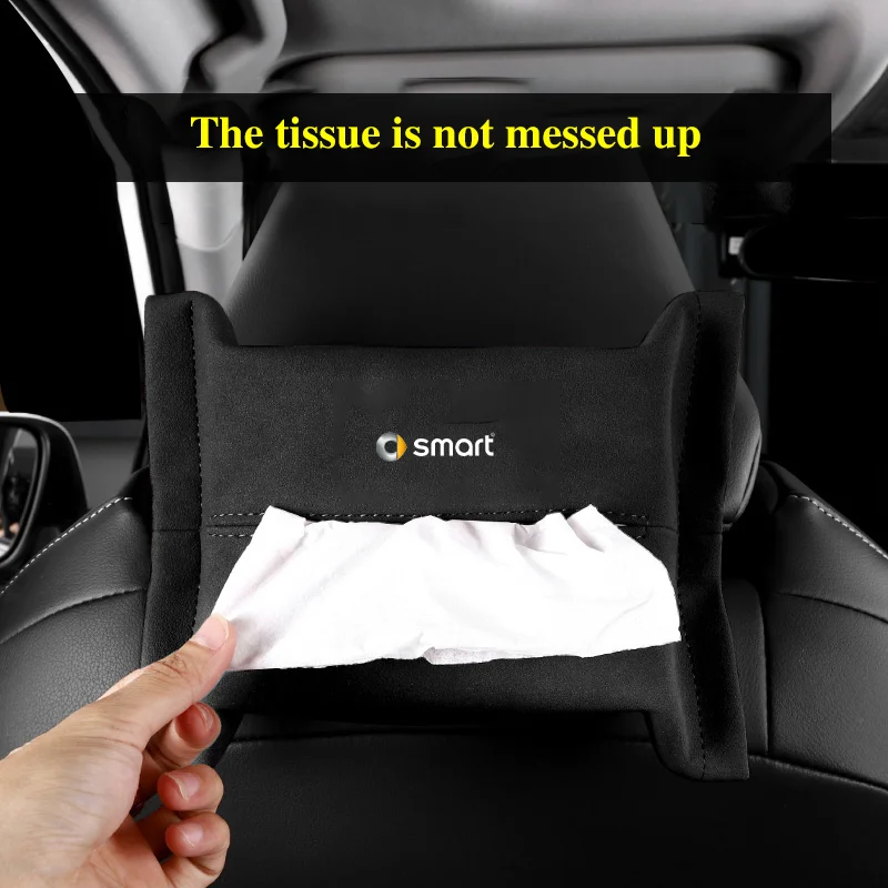 

Disposable Napkins Boxes Car Accessories Tissue Bag Organizer Auto StorageFor Smart 450 451 453 Fortwo Forfour