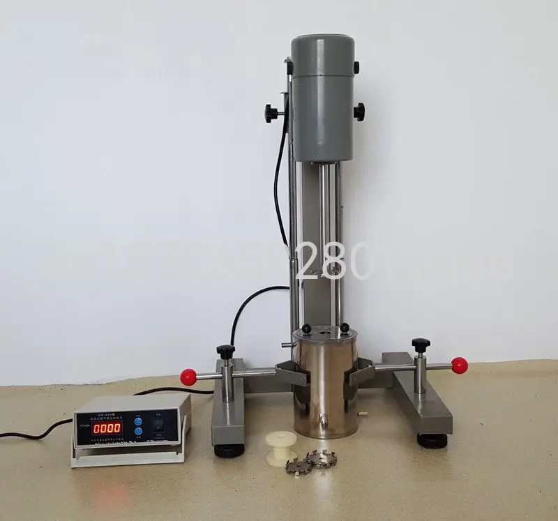 

Small Laboratory Dispersion Grinder FS-1100D 1.1KW for Ink and Coating with Stainless Steel Barrel.