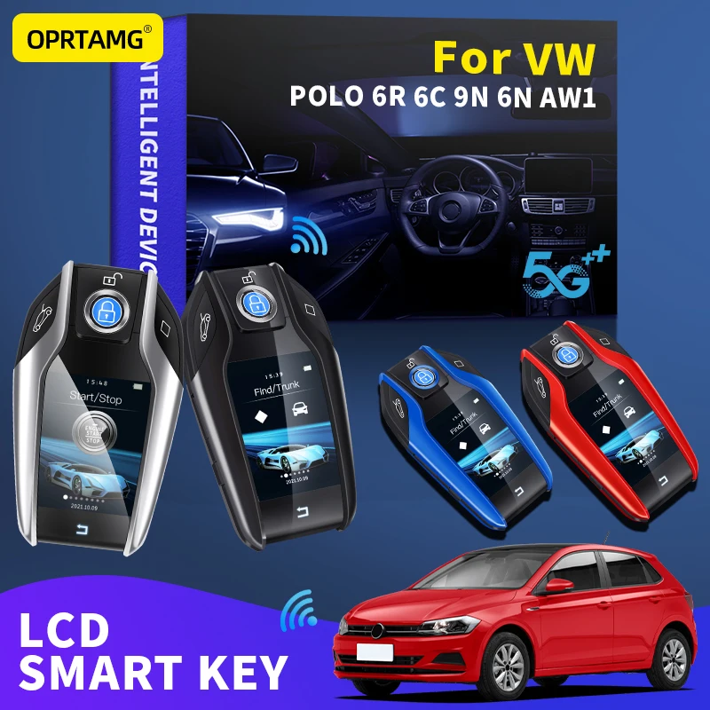 

Keyles Entry Remote Car Key Modified Smart LCD For Volkswagen VW POLO 6R 6C 9N 6N AW1 2000-2021 Smart Key Car Accessories