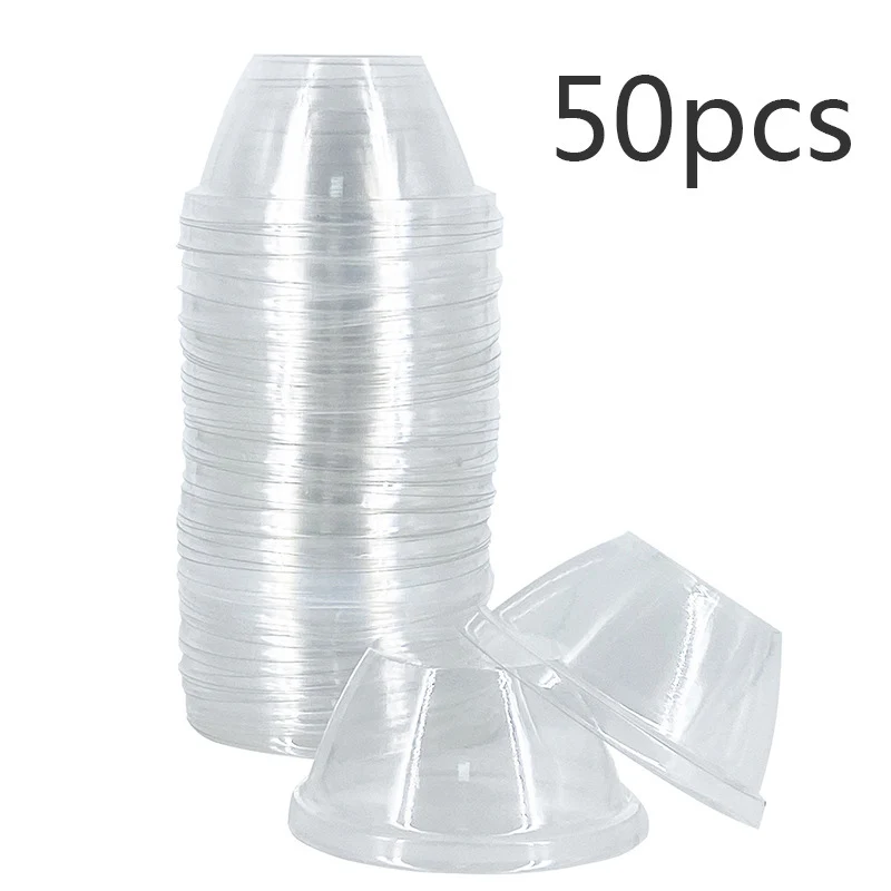 

50pcs Plastic Grow Domes Plant Pod Grow Domes Cap for Grow Basket Plant Growing Containers for Hydroponic Growing System