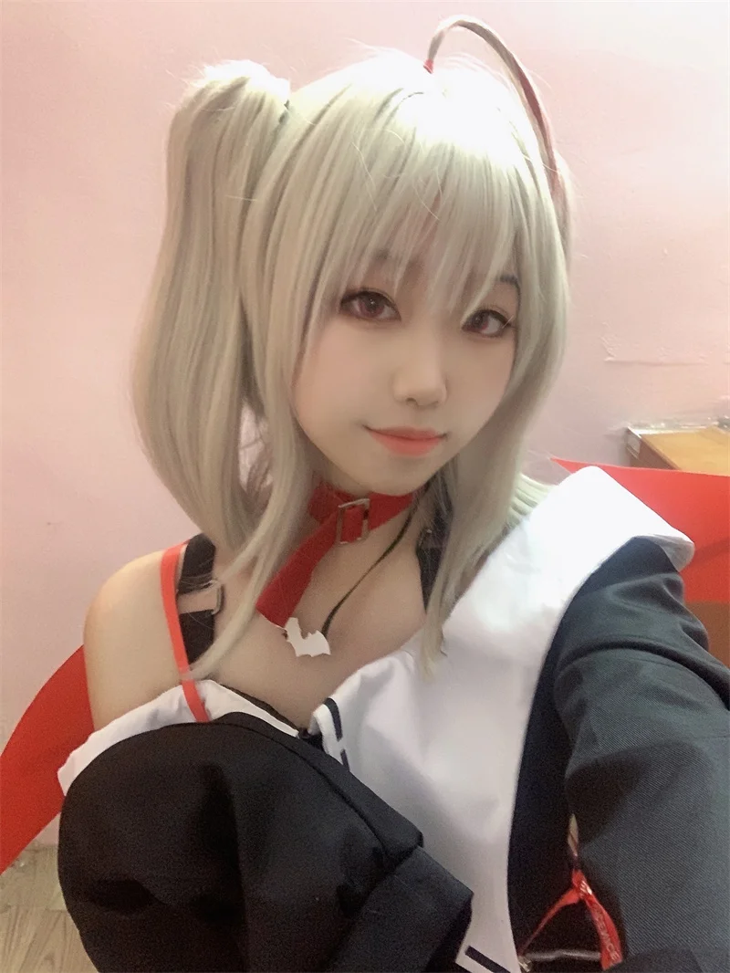 4 типа Hololive VTuber Makaino Ririmu парик для косплея школьная форма Youtuber Gamers Girls Kissme