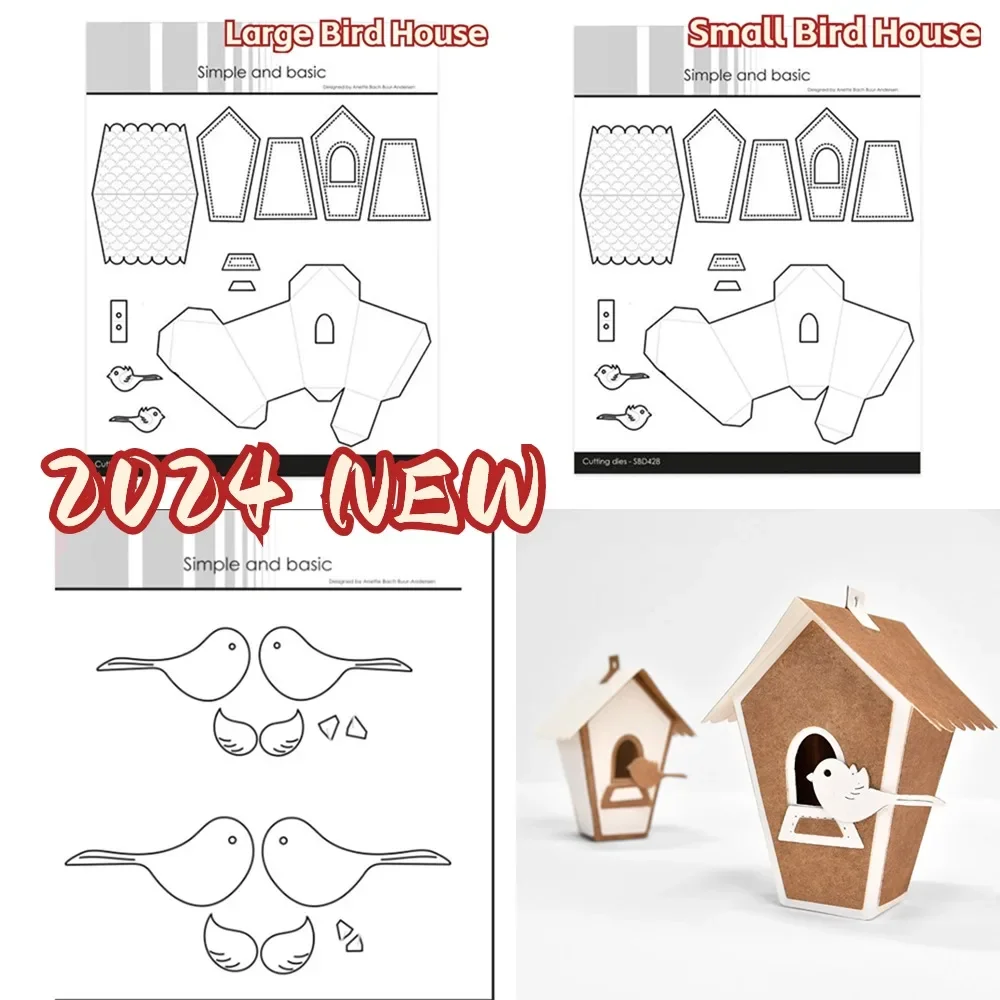 Скрапбукинг светящийся птичий домик металлические трафареты для рукоделия
