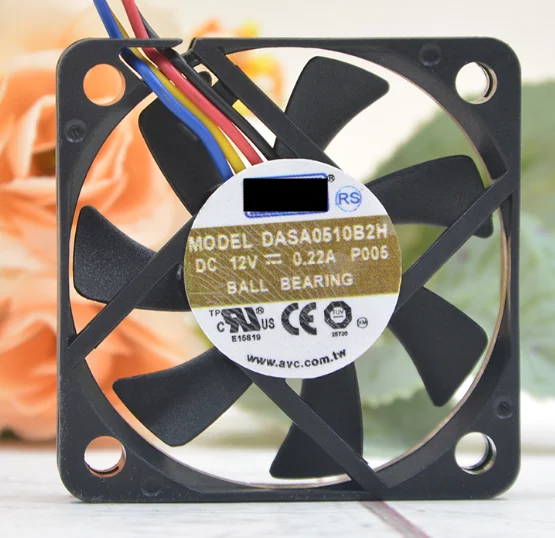 Новый оригинальный DASA0510B2H 5010 12В 0.22A 5 см блок питания шасси процессора бесшумный охлаждающий вентилятор 4-проводной