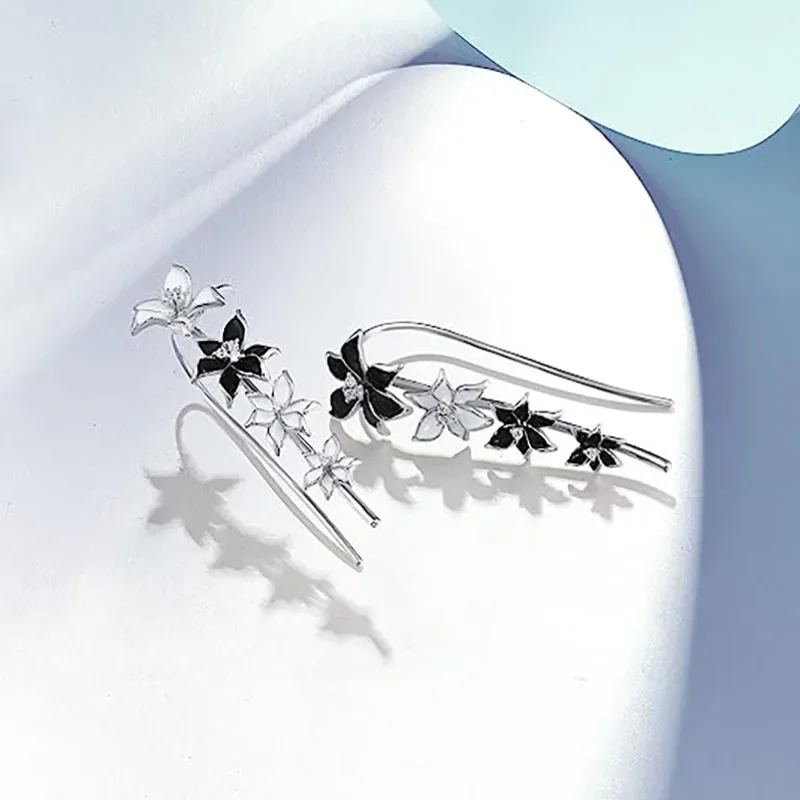 2024 новые модные серьги-колокольчики с цветком для женщин милые и изысканные