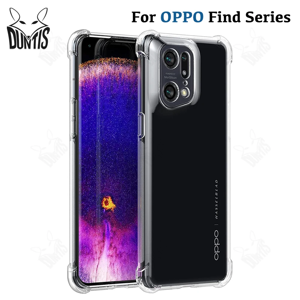 

Clear Shockproof Phone Case for OPPO Find X5 X3 Pro Lite Neo Transparent Silicone Case for OPPO Find X5 Pro Lite Back Cover 2022