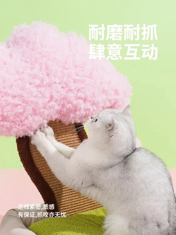 Yuanke Meow | Zeze дерево из цветущей вишни Когтеточка кровать для кошек Всесезонная