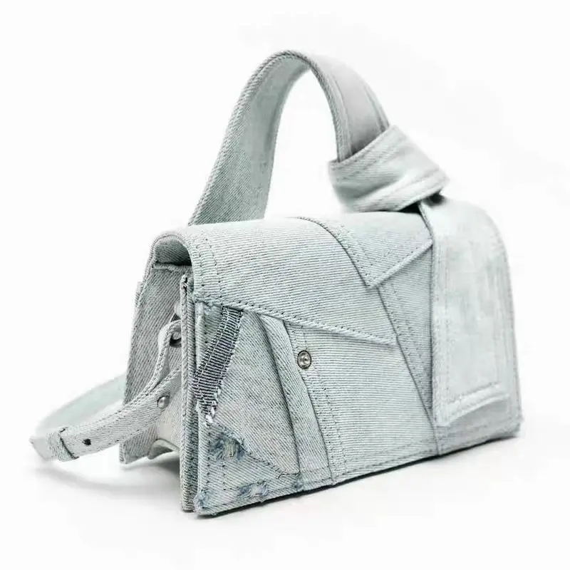 

New Arrival Women Denim Single Shoulder Messenger Bags Fashion Portable Handbag Travel Versatile Crossbody Bags Commute Storage
