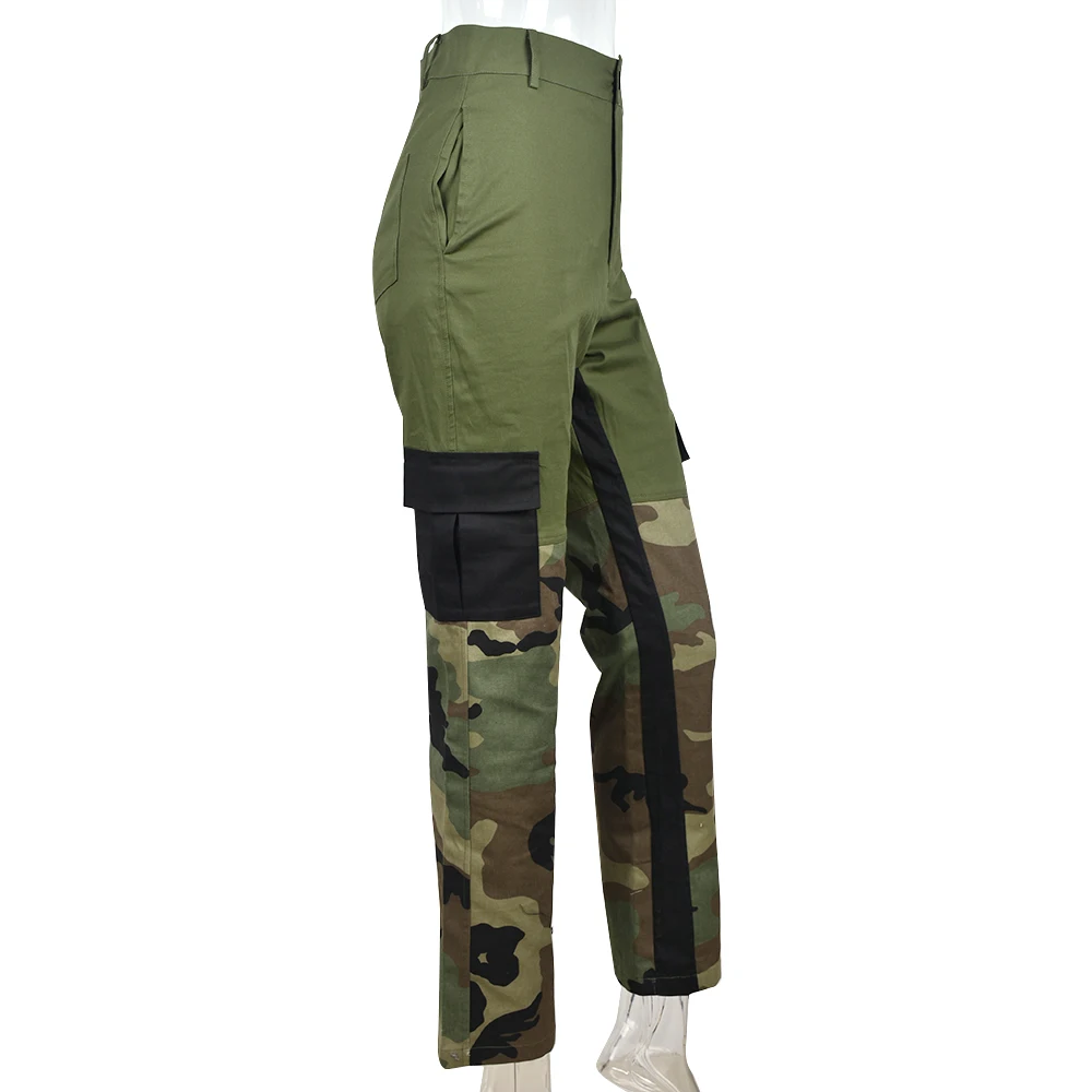Women's 2023 spring fashion new products camouflage sexy slim casual zipper pocket pants