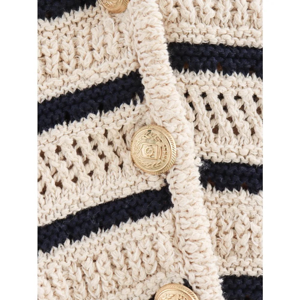 Майка женская трикотажная в контрастную полоску