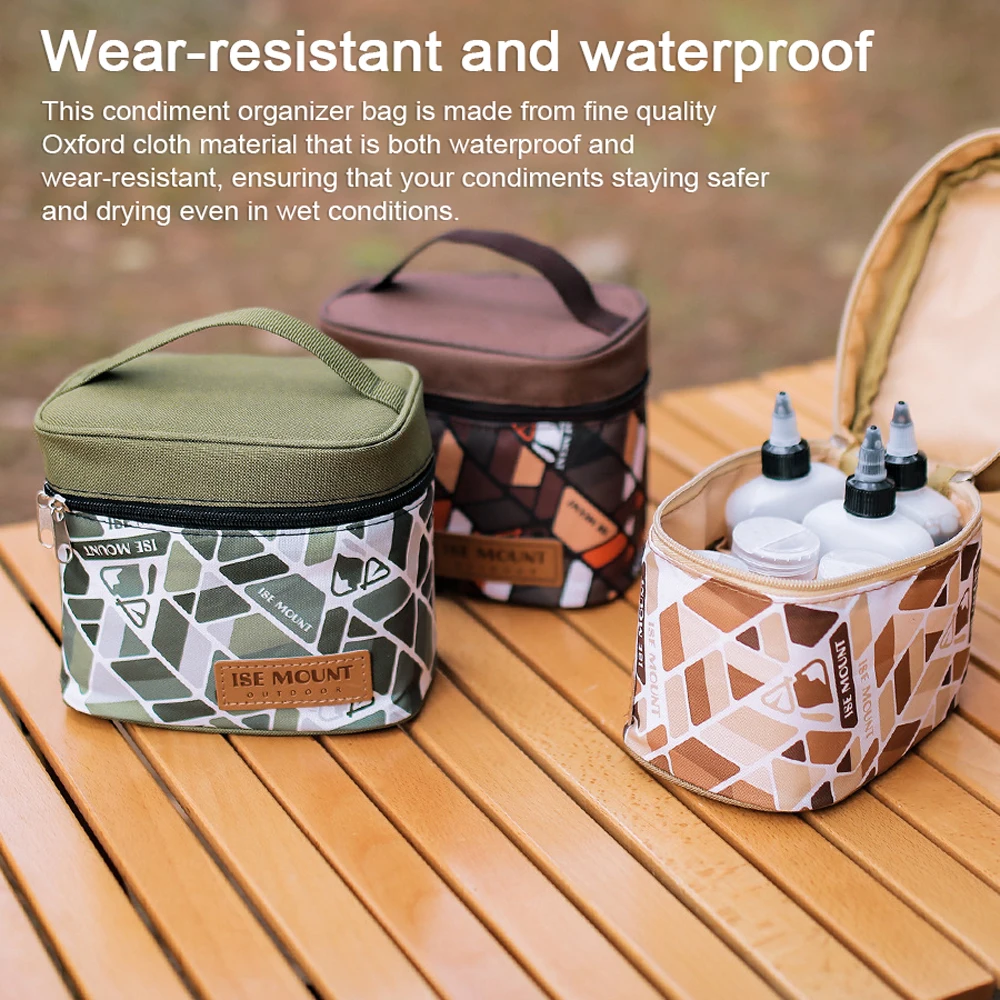 

Набор для хранения приправ на открытом воздухе, портативный многофункциональный держатель для путешествий, для барбекю, пикника