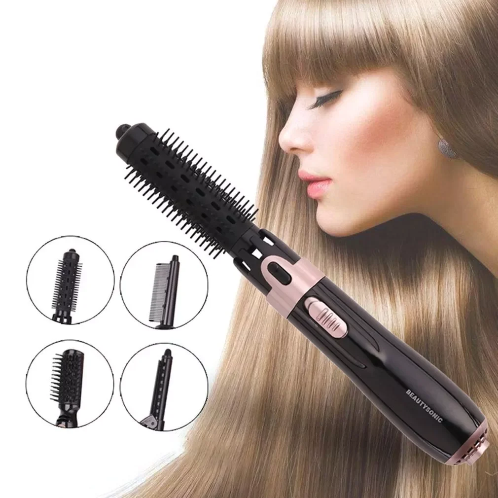 

NEW IN Four-in-one Multi-function Hair Curler Curling Stick Automatic Curling Ceramic Hair Dryer Hair Straightener Brush Comb