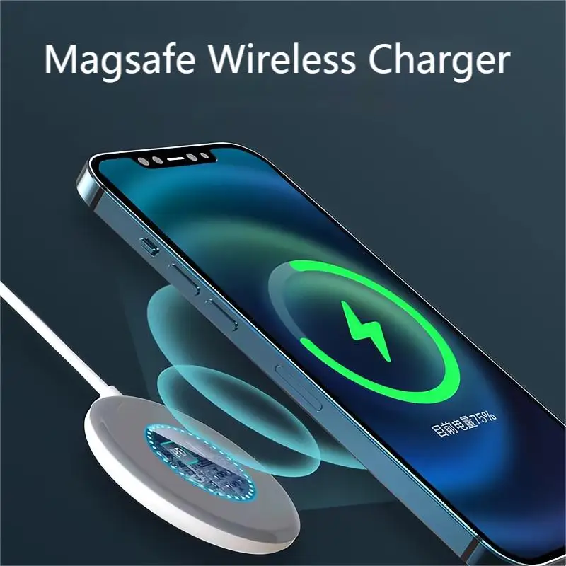 

Беспроводное зарядное устройство на присоске для iPhone 12 13 14pro Max, 15 Вт