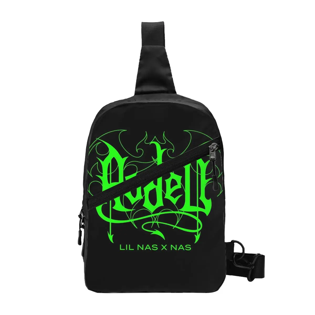 

Lil Nas X Rodeo Chest Bag album art word green music cool Casual Crossbody Bags Men Hiking Fishing Graphic Design Sling Bag