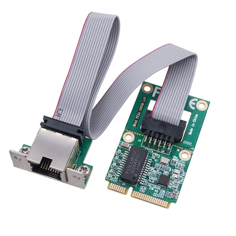 

New Mini PCI-E Network Card 1000Mbps Gigabit Ethernet NIC Adapter RTL8111F PCI Express 10/100/1000M RJ45 LAN