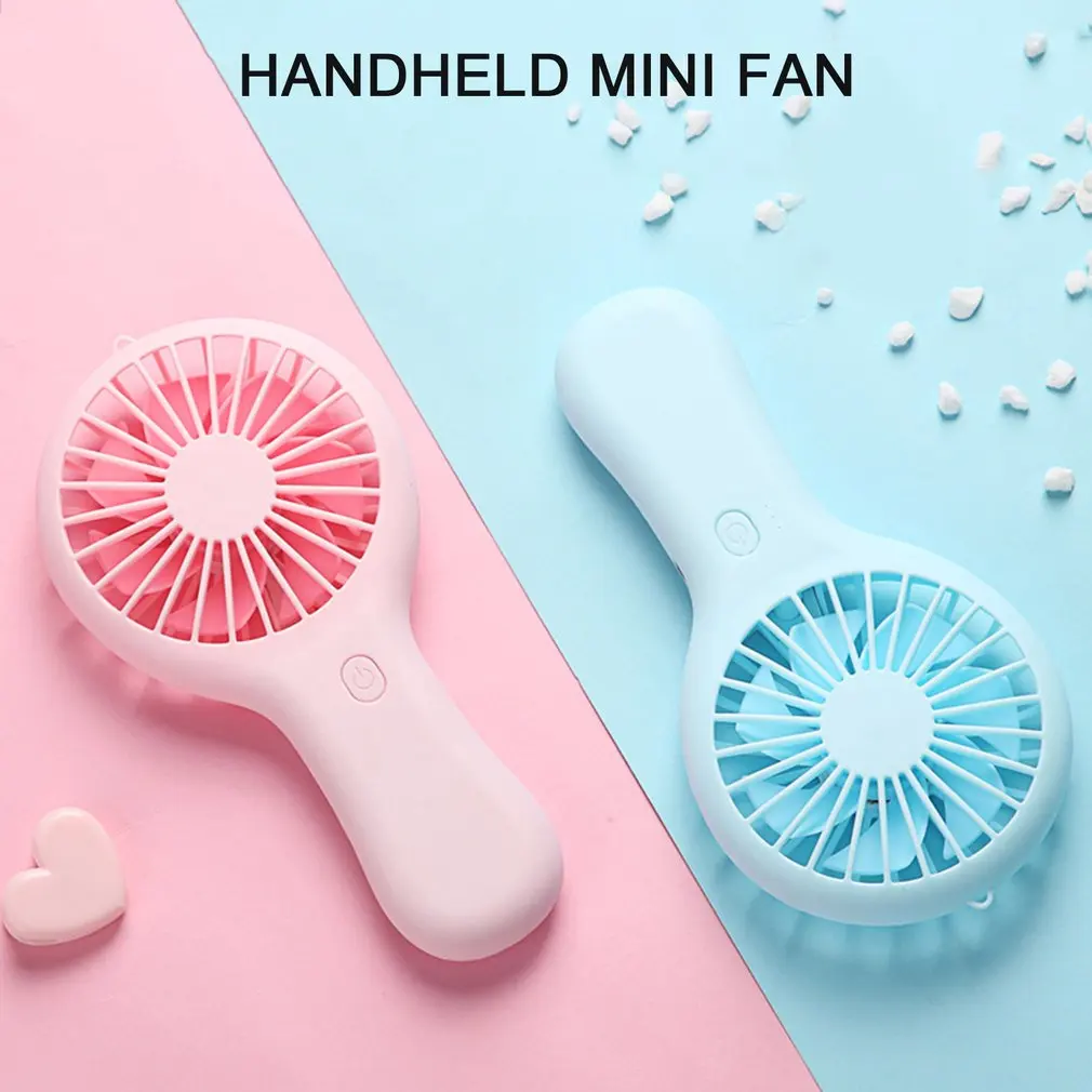 

New Mini Fan Handheld USB Rechargeable Ultra-Quiet Portable Student Office Fan Cool Air Hand Held Outdoor Travel Cooling Fans