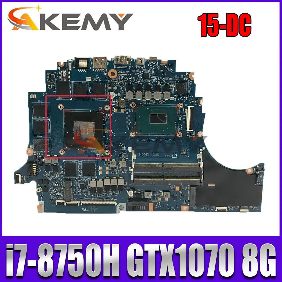 

100% working For HP Omen 15-DSC0045N 15-DS Laptop Motherboard L24333-601 SPS-MB GTX1070 8GB W/ i7-8750H DA0G3DMBCE0