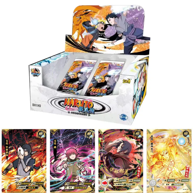 

New Naruto Collection Cards Uzumaki Naruto Uchiha Sasuke Anime Characters Table Board Cards Child Gifts Toy
