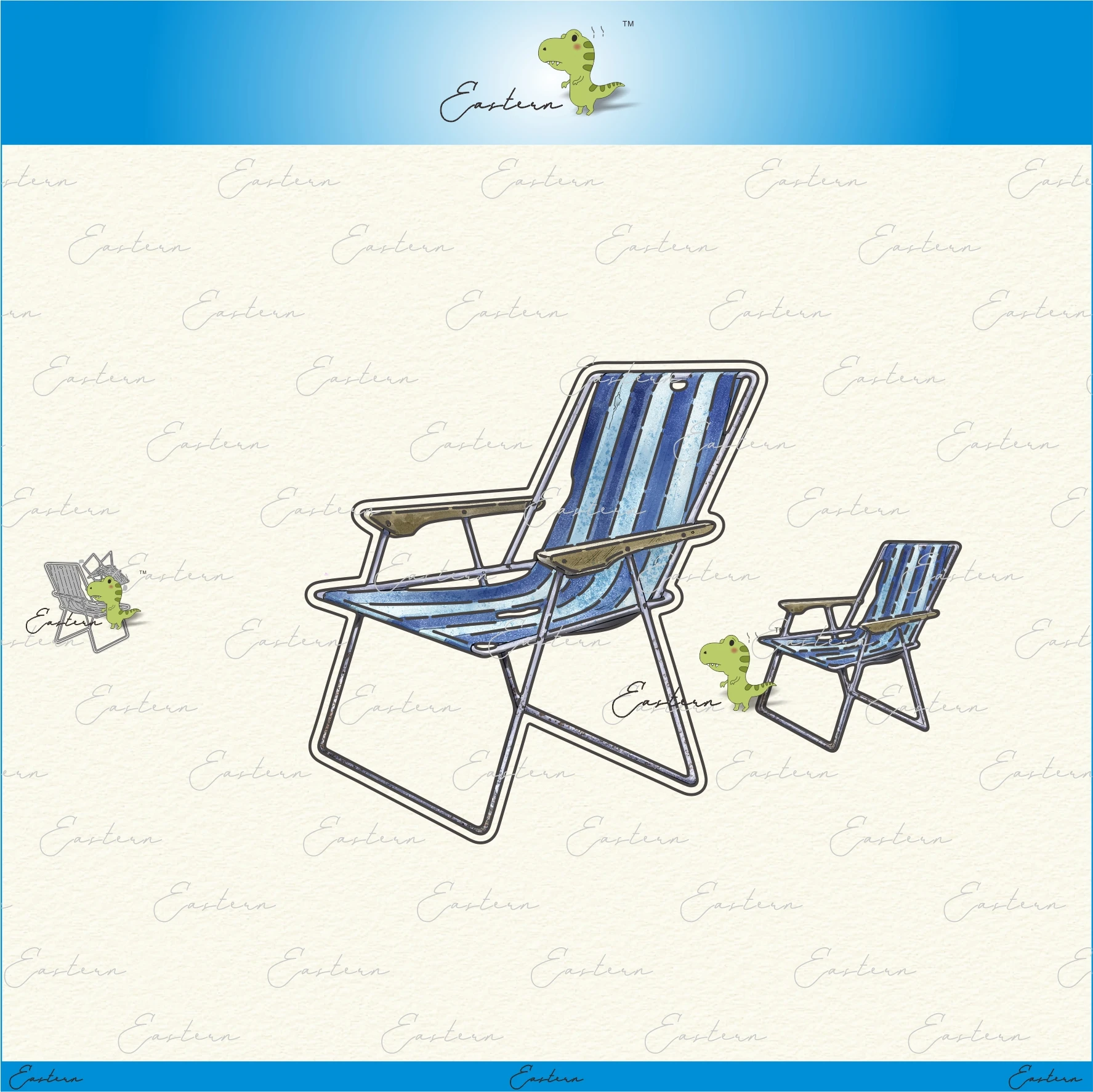 Take A Relax Beach Chair metal cutting dies 2022 new DIY molds Scrapbooking Paper Making die cuts crafts Printed Sheet
