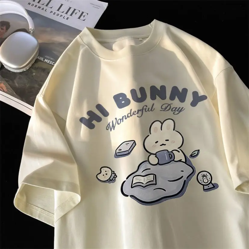 

Short sleeved women's hot style foreign style shirt clothes ins tide high value pure cotton age reducing tide bombing street y2k