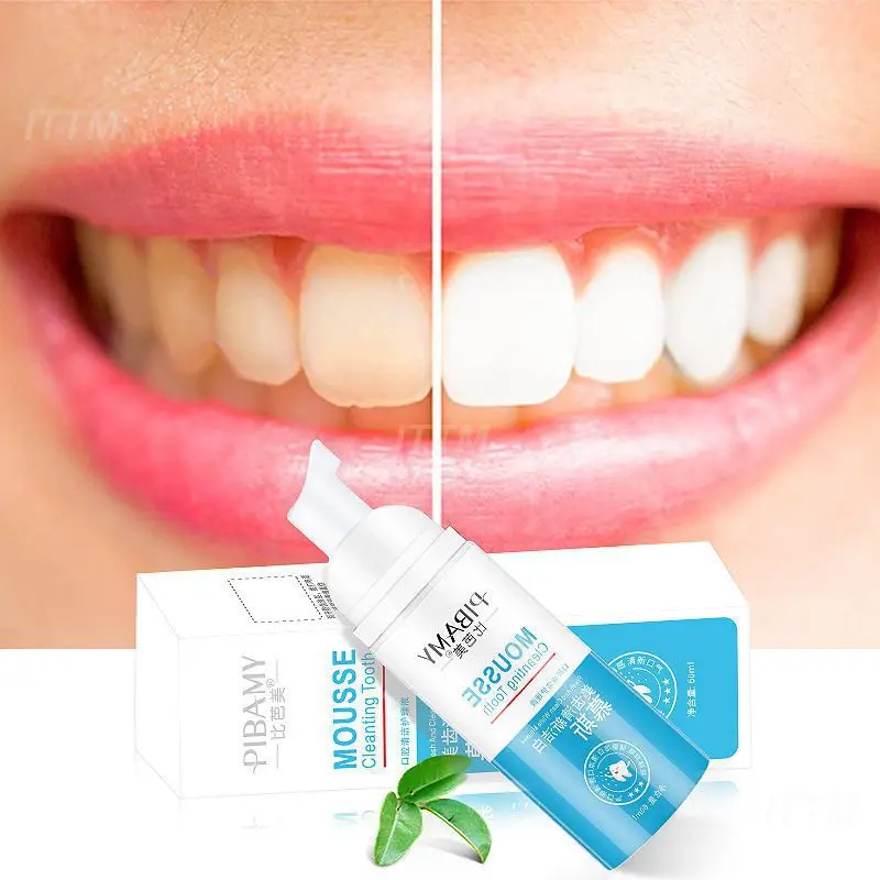 

Отбеливающая зубная паста, Очищающий мусс для удаления пятен, зубная паста, освежающее средство с Мятным дыханием, гигиена полости рта, уход за зубами