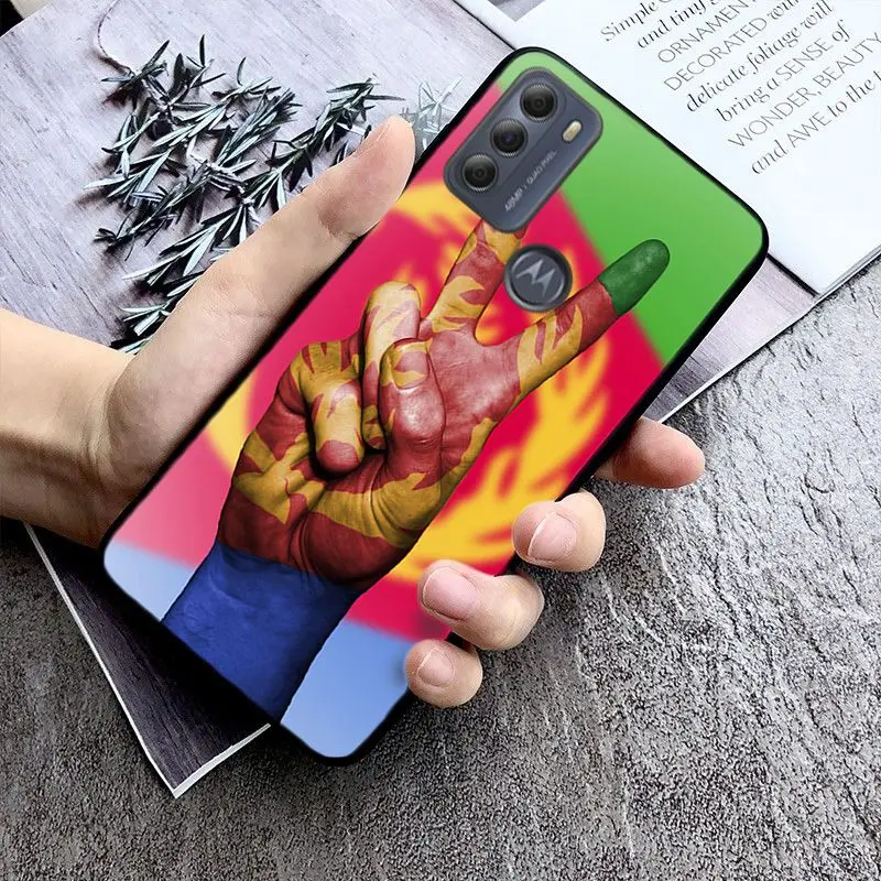 Чехол для Motorola Moto EDGE 20pro 20lite E6 E7 чехол с национальным флагом Эритреи G STYLUS GPLAY GPOWER 5G