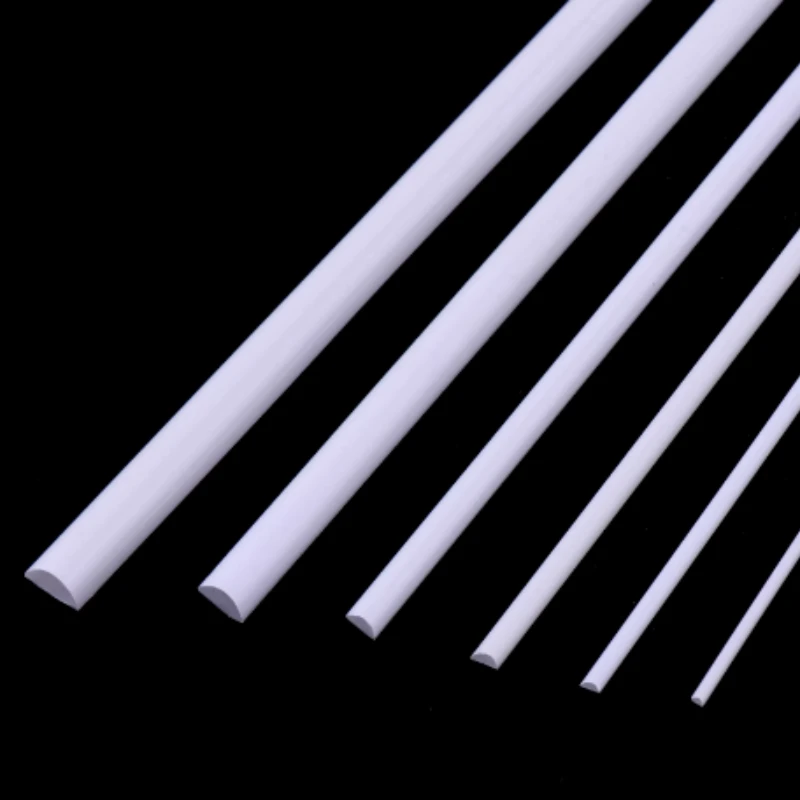 10-40 шт. длина 500 мм АБС-пластик полукруглый стержень однотонный материал DIY