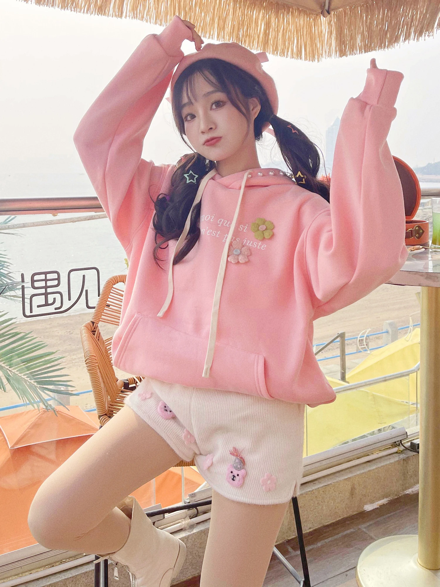 2023 New Summer Casual A- Line Wide Leg Pants High Waist Shorts Slimming Versatile Loose Shorts for Women Fashion Short Pants