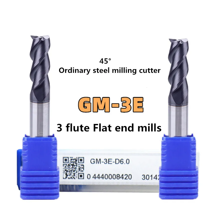 

ZCC.CT GM-3E-D7.0/D8.0/D9.0/D10.0/D11.0/D12.0/D14.0/D16.0/D18.0/D20.0 7-20mm 3 flute Flat end mills 1PCS/BOX