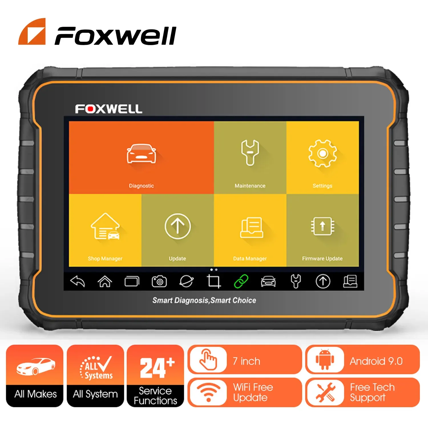 Автомобильный сканер Foxwell GT60 OBD2, профессиональный считыватель кодов для всех систем, DPF EPB A/F 24 Reset ODB2 инструмент для диагностического сканирования автомобиля