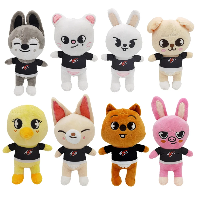 

Skzoo 20cm 8pcs/set Plush Toy Kawaii Stray Kid Cute Plush Cartoon Stuffed Animal Doll Kawaii Companion for Kids Adults Fans Gift