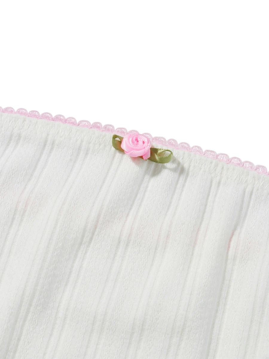 Женский кружевной Топ без бретелек Mxiqqpltky Y2k топ рукавов с цветочной вышивкой и