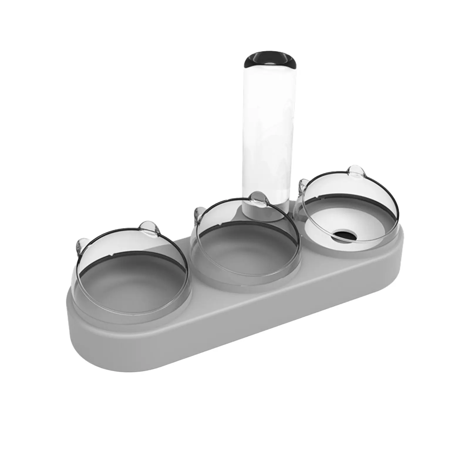 

Двойные миски для собак и кошек с дозатором воды, наклонные миски для кошек, домашние питомцы, легко отсоединяемые миски для кошек и собак