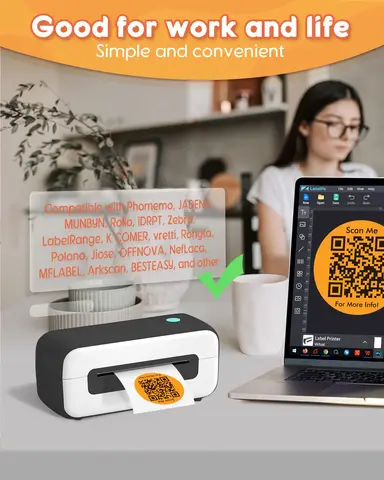 Термоэтикетки Phomemo круглые водонепроницаемые белые 50 мм 750 шт