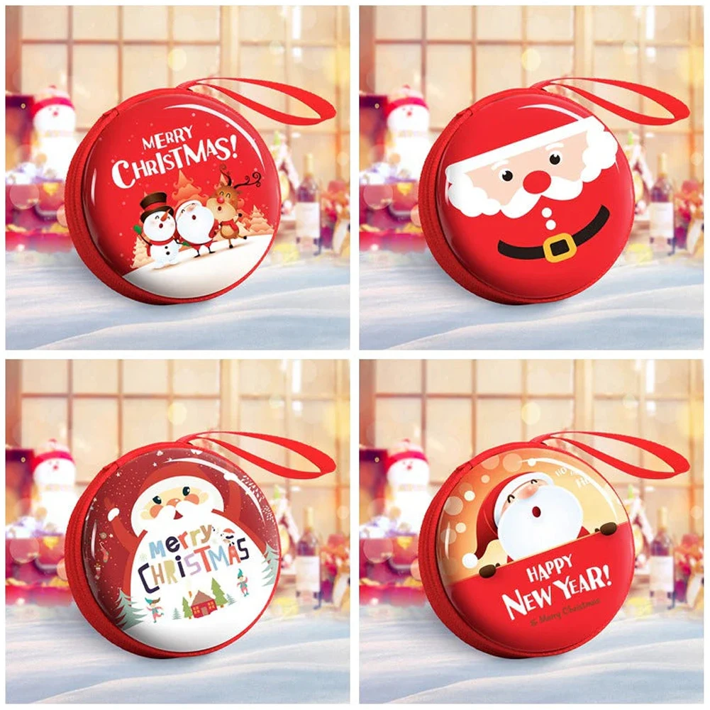 

Christmas Mini Money Key Bag Ladies Cartoon Pattern Money Key Bag For Men Women