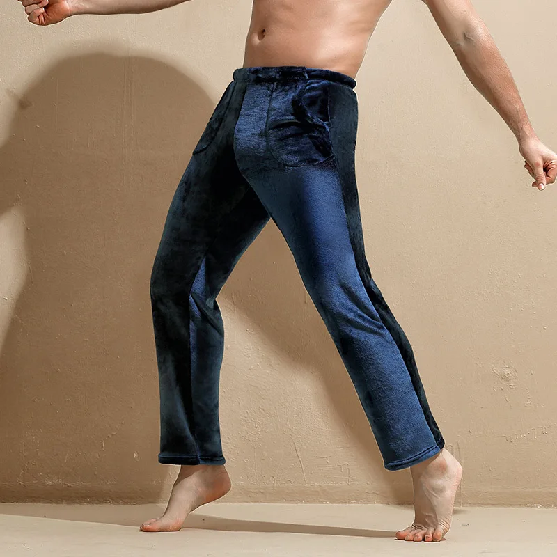 

Long John Sleep Bottoms Pajamas Men Thermal Underwear Are Pajama Bottom Parts Men's Pants Winter Clothes Loose Man Down & Lounge