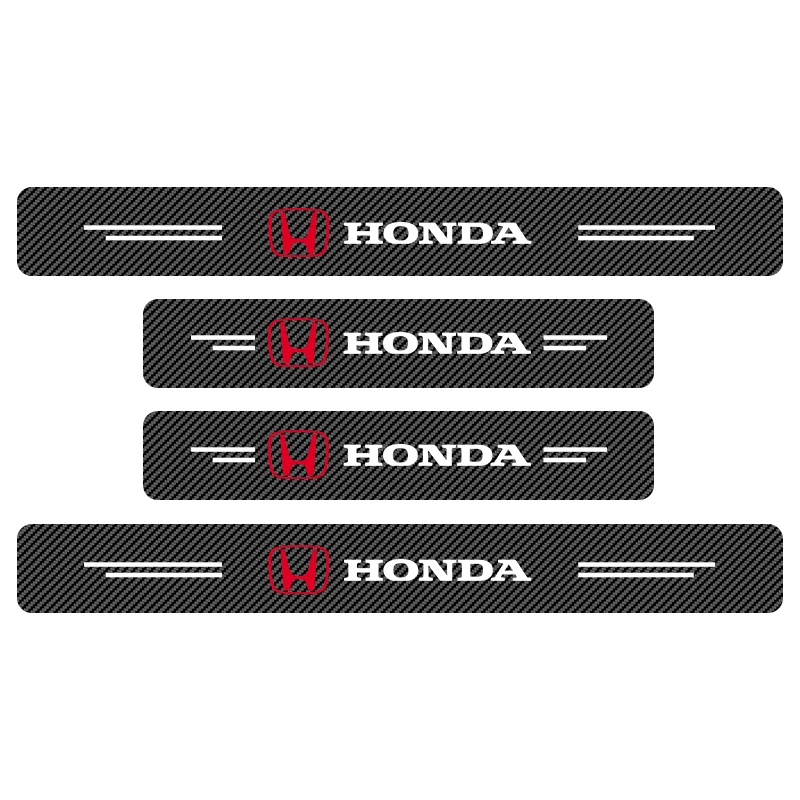 

Защитная наклейка на порог автомобиля, аксессуары против царапин для Honda Civic XR-V HR-V City Accord Odyssey Spirior CRV