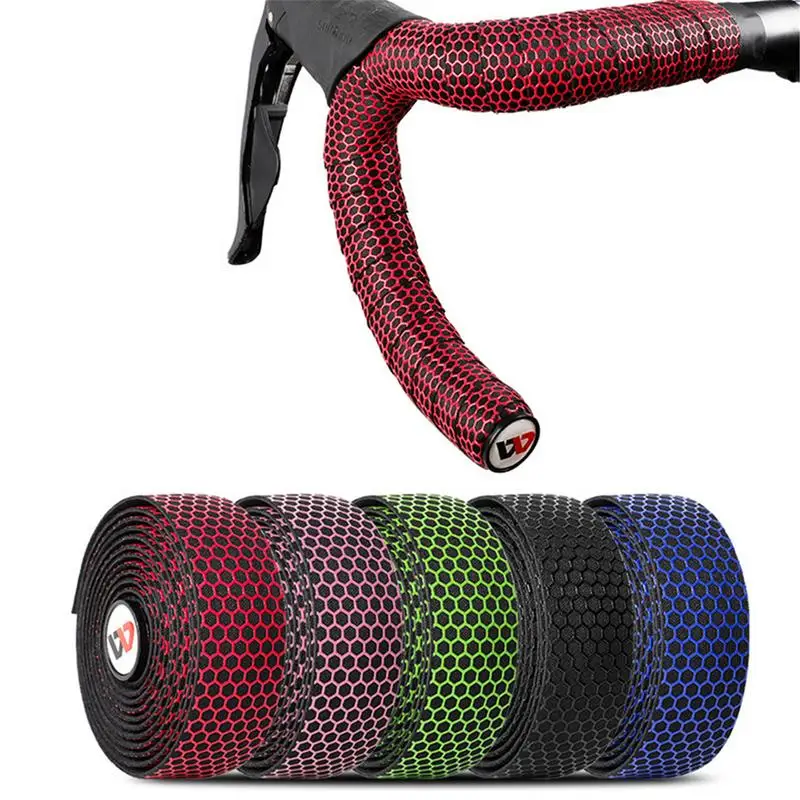 

Road Handlebars With Anti-slip Honeycomb Texture Silicone Surface Wrap Belt Shock Absorption Strap Riding Equipment Accessori