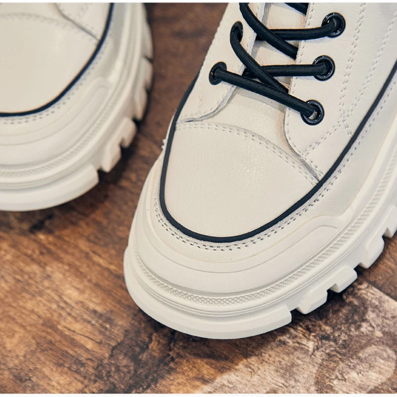 Xiaomi SALUDAS Winter Shoes Genuine Leather Fashion Boots Women Ankle Boots Thick Sole Waterproof Outdoor Casual Sneakers Women