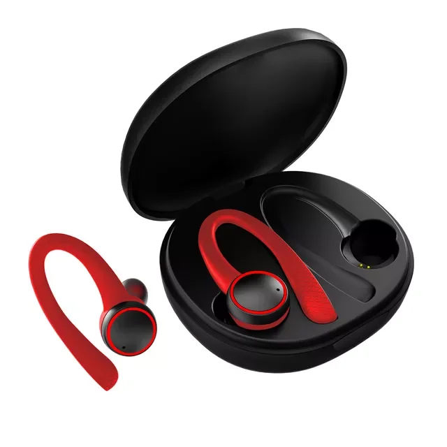 

TWS Bluetooth 5.0 Wireless Earphone Waterproof Headphones Ear Hook HiFi Stereo Sports Headphone Headset With Mic & Charging Box