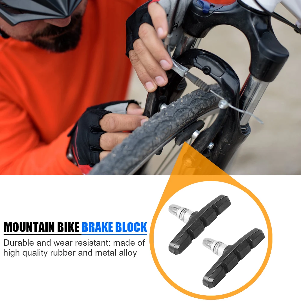 

V-brake Brake Pads 12pairs Bicycle Accessories Black Brake Shoes Cycling Parts Rubber Durable High Quality Hot Sale