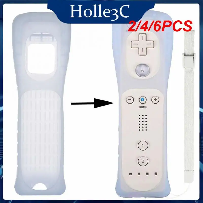 

2/4/6PCS Replacement Soft Skin Shell Portable For Wii Remote Contoller Remote Contoller Protector Hight Quality