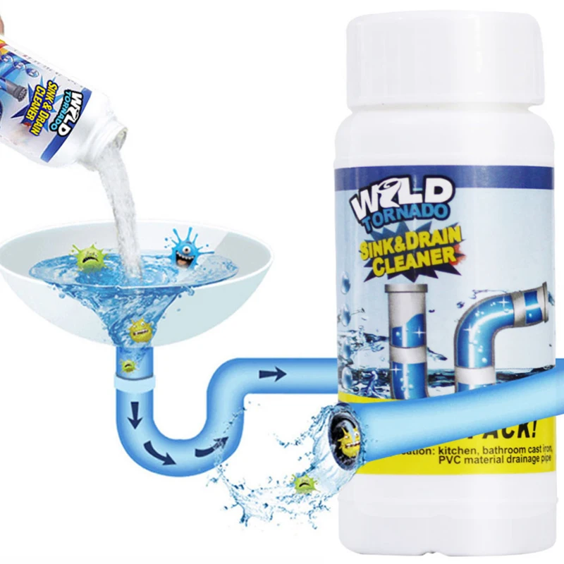 

Быстрый Мощный Очиститель слива в кухонной раковине, средство для дренажа труб, дренажный дезодорант, инструменты для очистки канализации